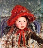 Cassatt, Mary - Little Girl in a Large Red Hat